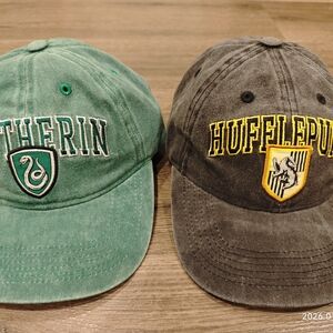 Slytherin and Hufflepuff Baseball Caps